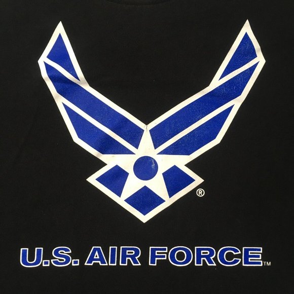 U.S. Air Force Wings Blue Bayside Made American Tee Short Sleeve T-Shirt XXL - Picture 5 of 10